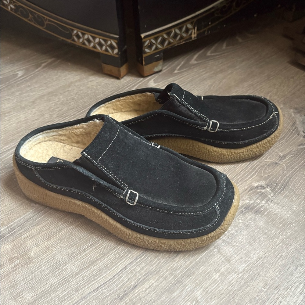Women’s Y2k Slip On Cappuccino Black Chunky Clog Mules